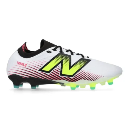 New Balance Tekela V4 Pro Low FG - White/Purple/Volt - Image 1