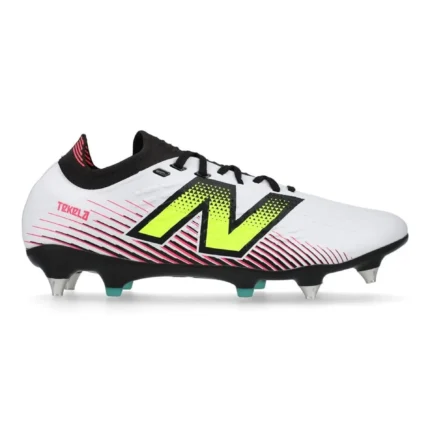 New Balance Tekela V4 Pro Low SG - White/Purple/Volt - Image 1