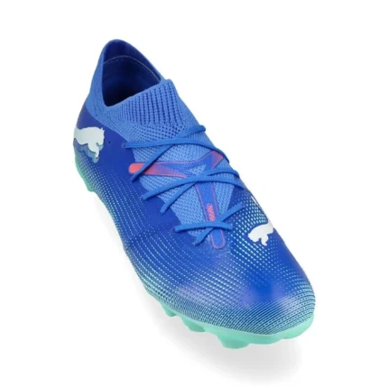 Puma Future 7 Match FG/AG Formula - Bluemazing/Puma White/Electric Peppermint Kids - Image 5
