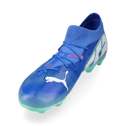 Puma Future 7 Match FG/AG Formula - Bluemazing/Puma White/Electric Peppermint Kids - Image 7