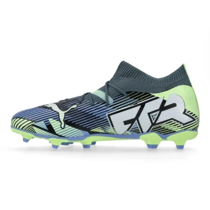 Puma Future 7 Match FG/AG Lights Out - Gray Skies/Puma White/Fizzy Apple Kids - Image 3