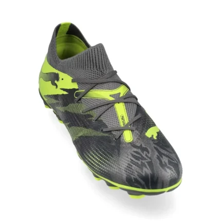 Puma Future 7 Match FG/AG Rush - Strong Gray/Cool Dark Gray/Electric Lime Kids Limited Edition - Image 5