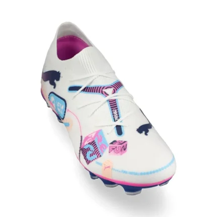Puma Future 7 Match FG/AG Volume Up - White/Luminous Blue/Poison Pink/Fizzy Melon/Bluemazing - Image 5