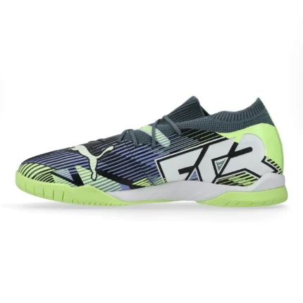 Puma Future 7 Match IT Lights Out - Gray Skies/Puma White/Fizzy Apple - Image 3