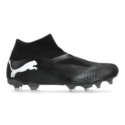 Puma Future 7 Match + Laceless FG/AG Eclipse - Black/White - Image 1
