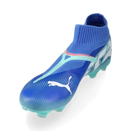 Puma Future 7 Match + Laceless FG/AG Formula - Bluemazing/Puma White/Electric Peppermint - Image 7