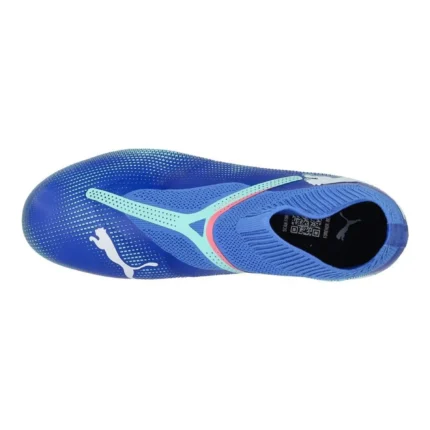Puma Future 7 Match + Laceless FG/AG Formula - Bluemazing/Puma White/Electric Peppermint - Image 4