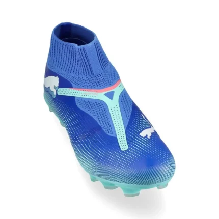 Puma Future 7 Match + Laceless FG/AG Formula - Bluemazing/Puma White/Electric Peppermint - Image 5