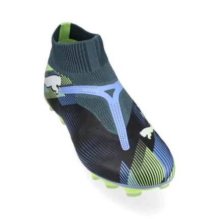 Puma Future 7 Match + Laceless FG/AG Lights Out - Gray Skies/Puma White/Fizzy Apple - Image 5