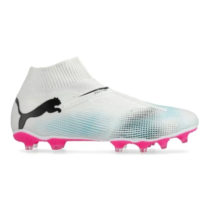 Puma Future 7 Match + Laceless FG/AG Phenomenal - White/Black/Poison Pink - Image 1