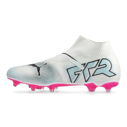 Puma Future 7 Match + Laceless FG/AG Phenomenal - White/Black/Poison Pink - Image 3