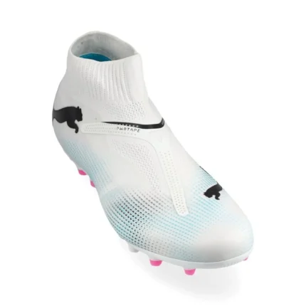 Puma Future 7 Match + Laceless MG Phenomenal - White/Black/Poison Pink - Image 5