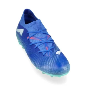 Puma Future 7 Match MG Formula - Bluemazing/Puma White/Electric Peppermint Kids - Image 5