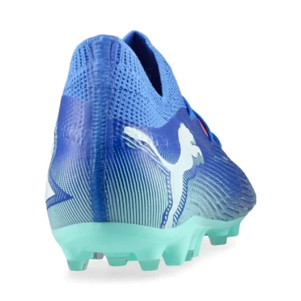 Puma Future 7 Match MG Formula - Bluemazing/Puma White/Electric Peppermint Kids - Image 6