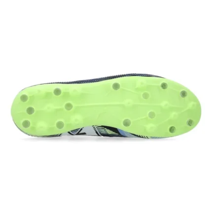 Puma Future 7 Match MG Lights Out - Gray Skies/Puma White/Fizzy Apple Kids - Image 2