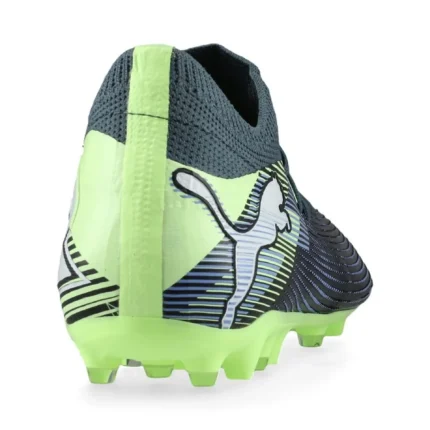 Puma Future 7 Match MG Lights Out - Gray Skies/Puma White/Fizzy Apple Kids - Image 6