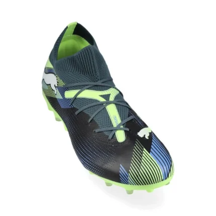 Puma Future 7 Match MG Lights Out - Gray Skies/Puma White/Fizzy Apple - Image 5