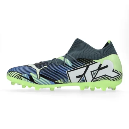 Puma Future 7 Match MG Lights Out - Gray Skies/Puma White/Fizzy Apple - Image 3