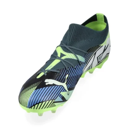 Puma Future 7 Match MG Lights Out - Gray Skies/Puma White/Fizzy Apple - Image 7