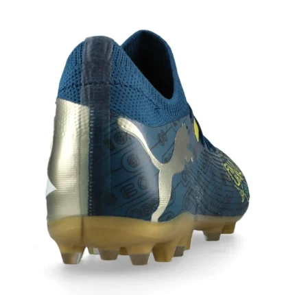 Puma Future 7 Match MG Njr Bna - Sailing Blue/Marine Blue/Pele Yellow/Grassy Green/Gold Limited Edition - Image 6