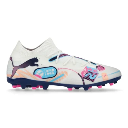 Puma Future 7 Match MG Volume Up - White/Luminous Blue/Poison Pink/Fizzy Melon - Image 1