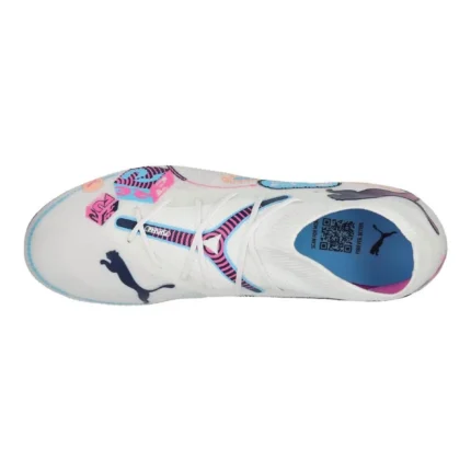 Puma Future 7 Match MG Volume Up - White/Luminous Blue/Poison Pink/Fizzy Melon - Image 4