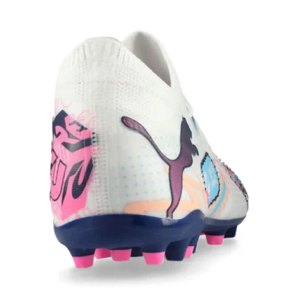 Puma Future 7 Match MG Volume Up - White/Luminous Blue/Poison Pink/Fizzy Melon - Image 6