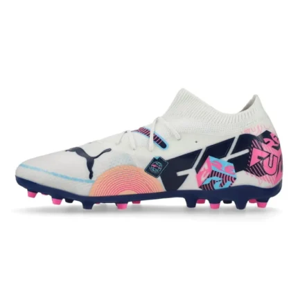 Puma Future 7 Match MG Volume Up - White/Luminous Blue/Poison Pink/Fizzy Melon - Image 3