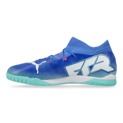 Puma Future 7 Match + Mid IT Formula - Bluemazing/Puma White/Electric Peppermint Kids - Image 3