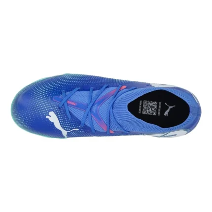 Puma Future 7 Match + Mid IT Formula - Bluemazing/Puma White/Electric Peppermint Kids - Image 4