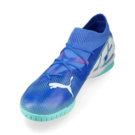 Puma Future 7 Match + Mid IT Formula - Bluemazing/Puma White/Electric Peppermint Kids - Image 7