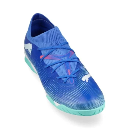 Puma Future 7 Match + Mid IT Formula - Bluemazing/Puma White/Electric Peppermint Kids - Image 5
