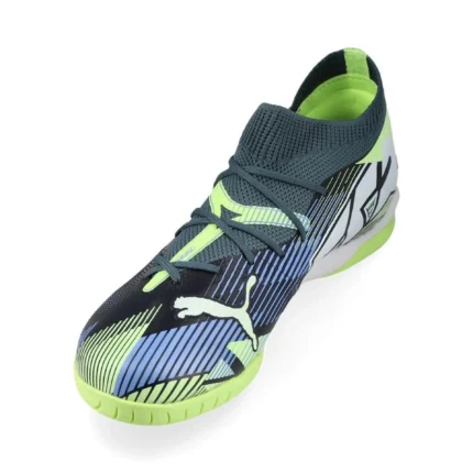 Puma Future 7 Match + Mid IT Lights Out - Gray Skies/Puma White/Fizzy Apple Kids - Image 7