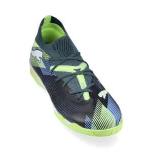 Puma Future 7 Match + Mid IT Lights Out - Gray Skies/Puma White/Fizzy Apple Kids - Image 5