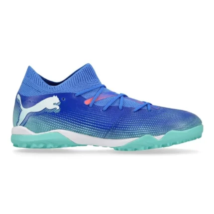 Puma Future 7 Match + Mid TT Formula - Bluemazing/Puma White/Electric Peppermint Kids - Image 1