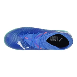Puma Future 7 Match + Mid TT Formula - Bluemazing/Puma White/Electric Peppermint Kids - Image 4