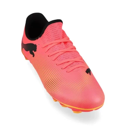 Puma Future 7 Play FG/AG Forever Faster - Sunset Glow/Puma Black/Sun Stream Kids - Image 5