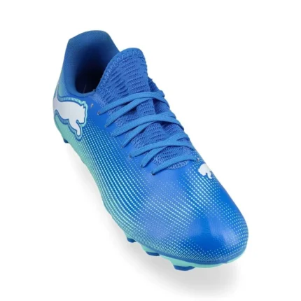 Puma Future 7 Play FG/AG Formula - Bluemazing/Mint/Puma White Kids - Image 5