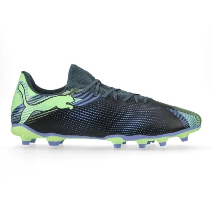 Puma Future 7 Play FG/AG Lights Out - Gray Skies/Elektro Purple/Fizzy Apple/Puma White - Image 1
