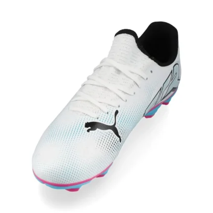 Puma Future 7 Play FG/AG Phenomenal - White/Black/Poison Pink Kids - Image 7