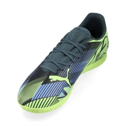 Puma Future 7 Play IT Lights Out - Gray Skies/Elektro Purple/Fizzy Apple/Puma White Kids - Image 7