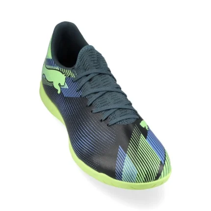 Puma Future 7 Play IT Lights Out - Gray Skies/Elektro Purple/Fizzy Apple/Puma White - Image 5