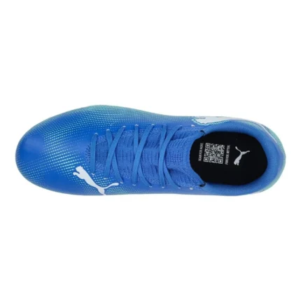 Puma Future 7 Play MG Formula - Bluemazing/Mint/Puma White Kids - Image 4