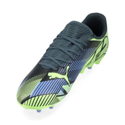 Puma Future 7 Play MG Lights Out - Gray Skies/Elektro Purple/Fizzy Apple/Puma White Kids - Image 7