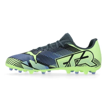 Puma Future 7 Play MG Lights Out - Gray Skies/Elektro Purple/Fizzy Apple/Puma White Kids - Image 3