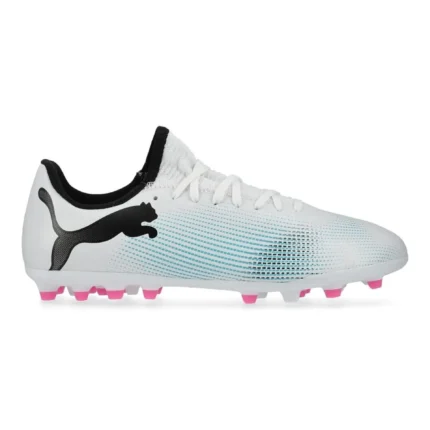 Puma Future 7 Play MG Phenomenal - White/Black/Poison Pink Kids - Image 1