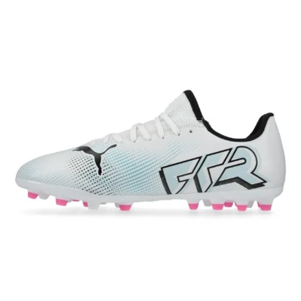Puma Future 7 Play MG Phenomenal - White/Black/Poison Pink Kids - Image 3