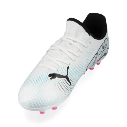 Puma Future 7 Play MG Phenomenal - White/Black/Poison Pink Kids - Image 7