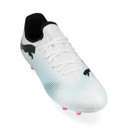 Puma Future 7 Play MG Phenomenal - White/Black/Poison Pink Kids - Image 5