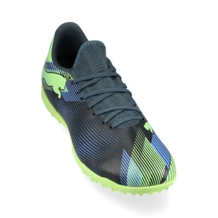 Puma Future 7 Play TT Lights Out - Gray Skies/Elektro Purple/Fizzy Apple/Puma White - Image 5